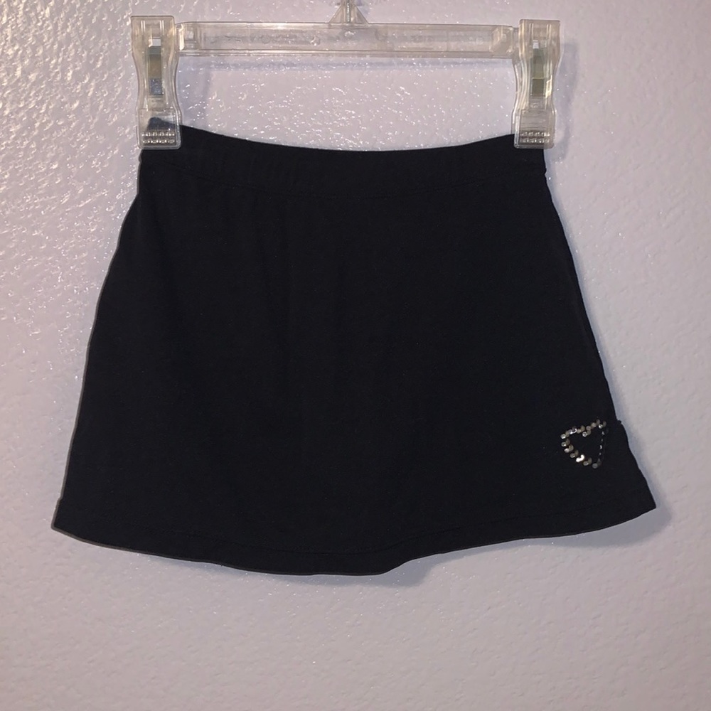 Freestyle by Danskin black nylon ballet dance skirt skort